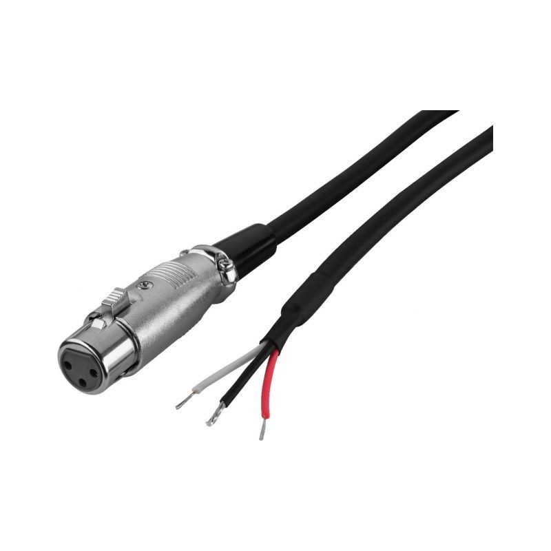 Monacor MCA-100J/XP Kabel połączeniowy audio z gniazdem XLR, 1m